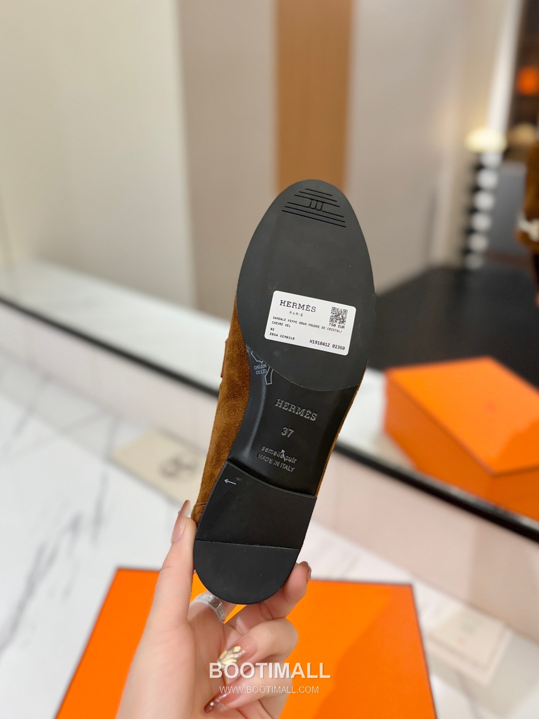 Hermes Classic Loafer Calfskin, Mixed Sheepskin Beige 에르메스 클래식 로퍼 송아지가죽, 혼합종 양가죽 베이지 9