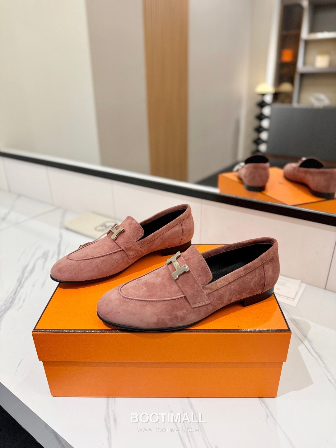 Hermes Classic Loafer Calfskin, Mixed Sheepskin Beige 에르메스 클래식 로퍼 송아지가죽, 혼합종 양가죽 베이지 2