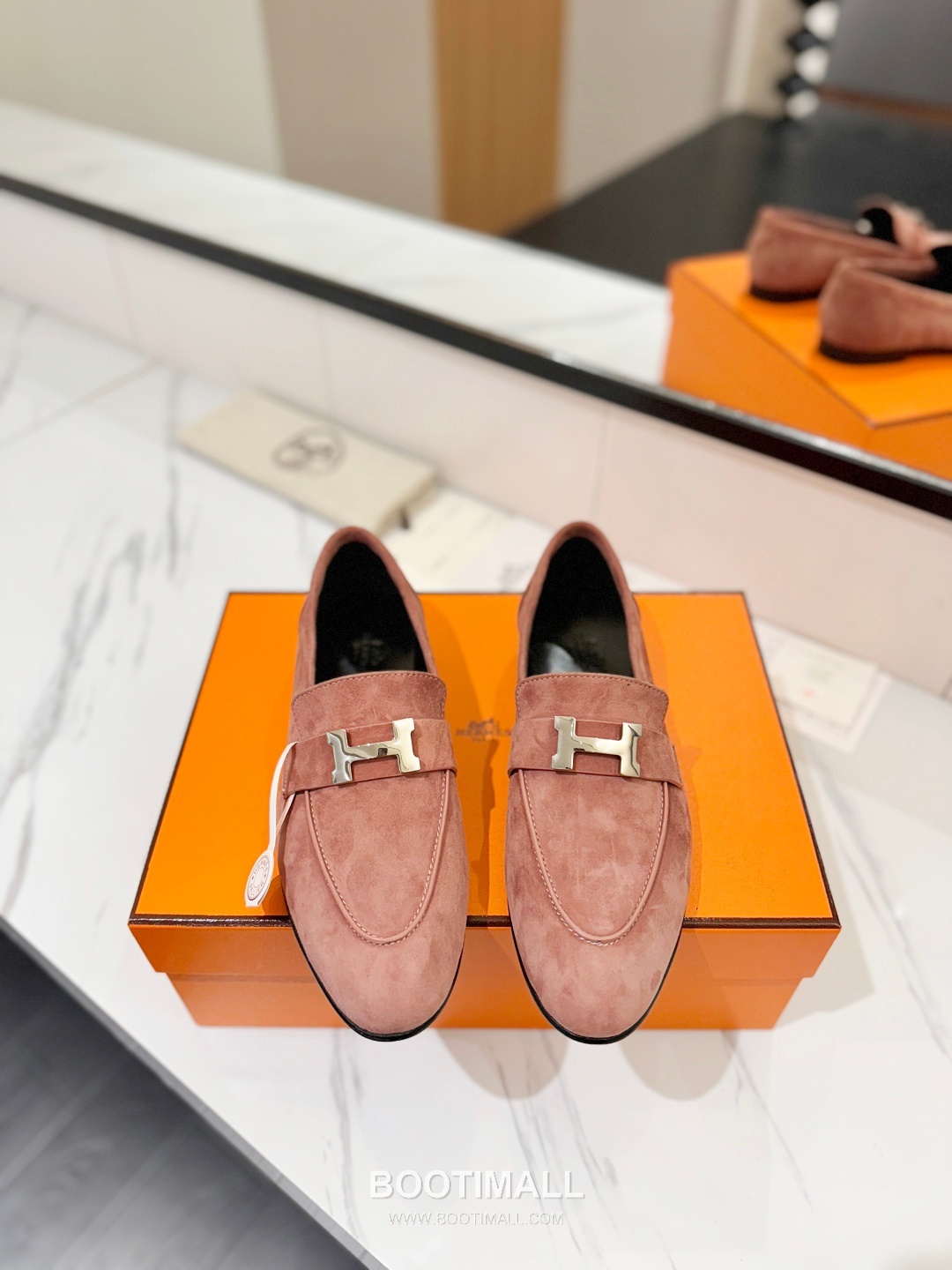 Hermes Classic Loafer Calfskin, Mixed Sheepskin Beige 에르메스 클래식 로퍼 송아지가죽, 혼합종 양가죽 베이지 3