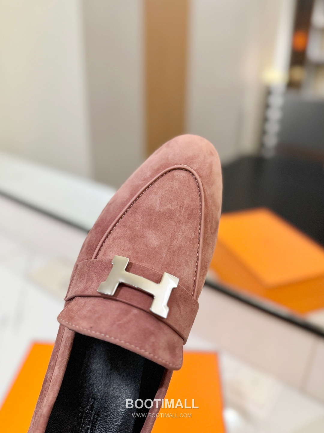 Hermes Classic Loafer Calfskin, Mixed Sheepskin Beige 에르메스 클래식 로퍼 송아지가죽, 혼합종 양가죽 베이지 6