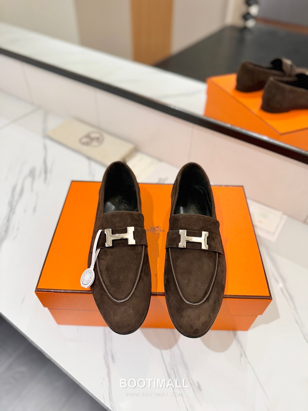 Hermes Classic Loafer Calfskin, Mixed Sheepskin Beige 에르메스 클래식 로퍼 송아지가죽, 혼합종 양가죽 베이지 3