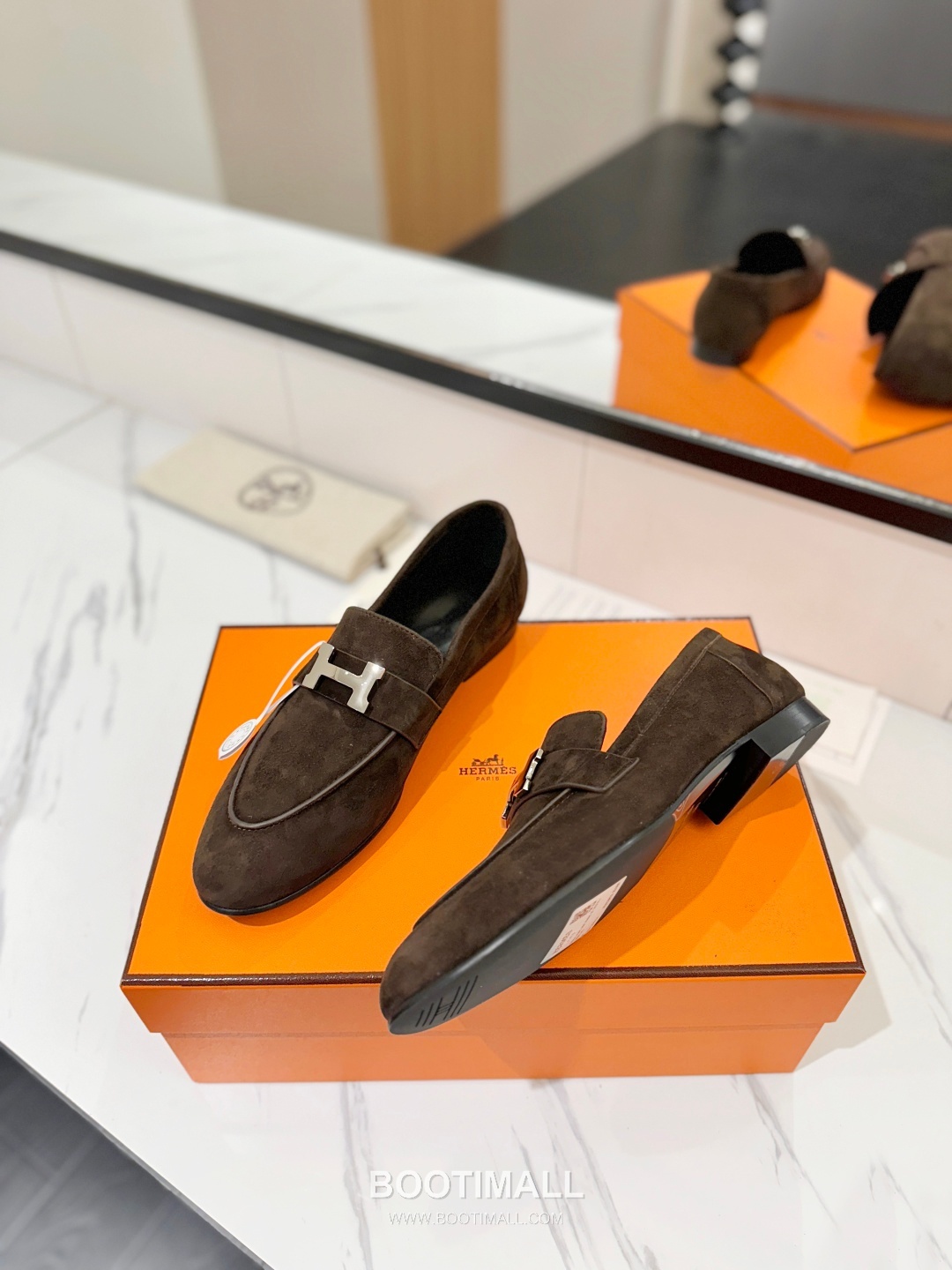 Hermes Classic Loafer Calfskin, Mixed Sheepskin Beige 에르메스 클래식 로퍼 송아지가죽, 혼합종 양가죽 베이지 5