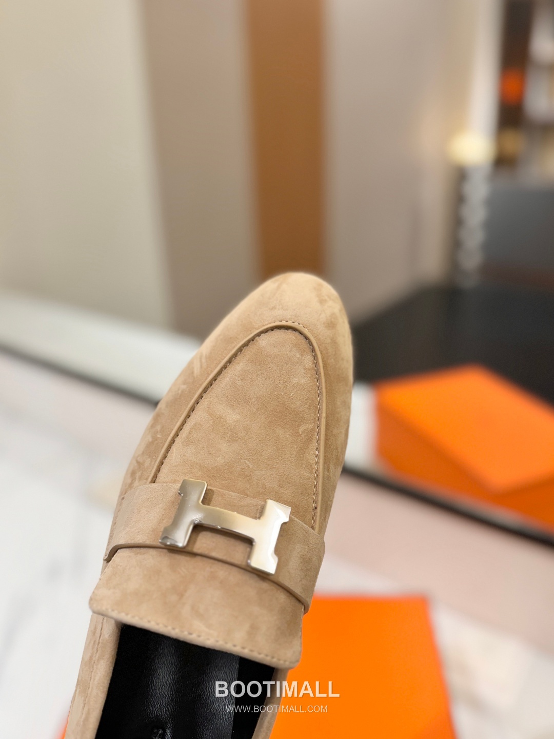 Hermes Classic Loafer Calfskin, Mixed Sheepskin Beige 에르메스 클래식 로퍼 송아지가죽, 혼합종 양가죽 베이지 6