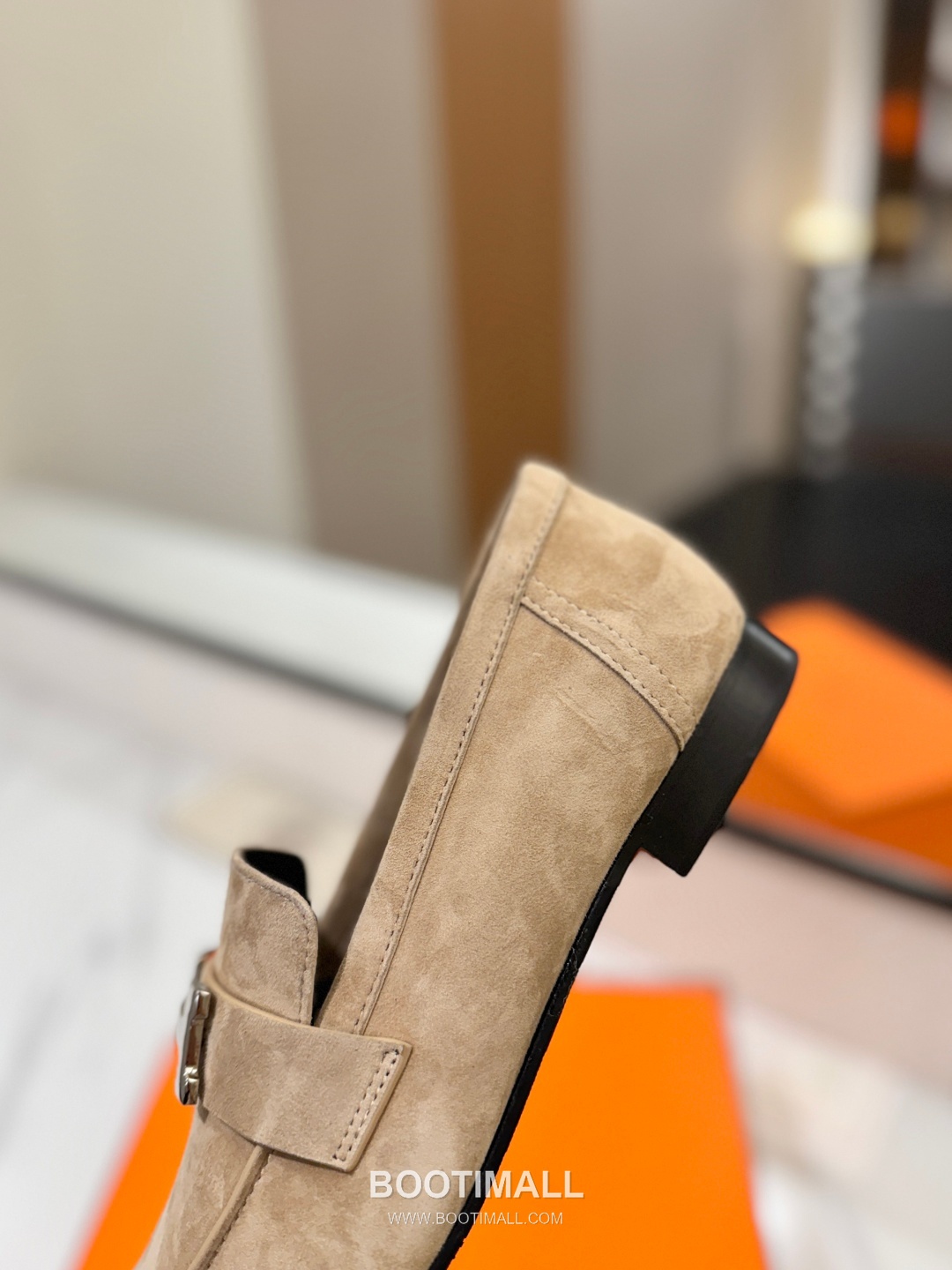 Hermes Classic Loafer Calfskin, Mixed Sheepskin Beige 에르메스 클래식 로퍼 송아지가죽, 혼합종 양가죽 베이지 7