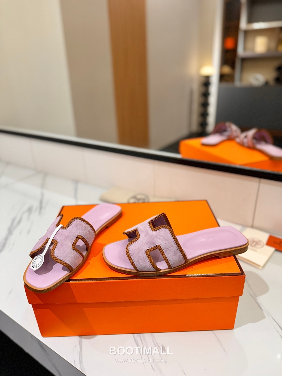 Hermes Classic Mule Sheepskin, Mixed Sheepskin Lining Brown 에르메스 클래식 뮬 양가죽, 혼합 양가죽 안감 브라운 6