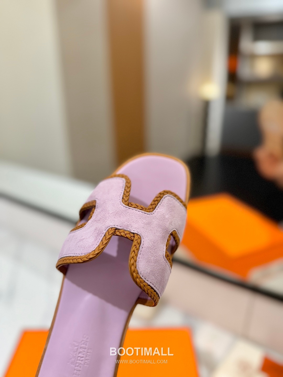 Hermes Classic Mule Sheepskin, Mixed Sheepskin Lining Brown 에르메스 클래식 뮬 양가죽, 혼합 양가죽 안감 브라운 7