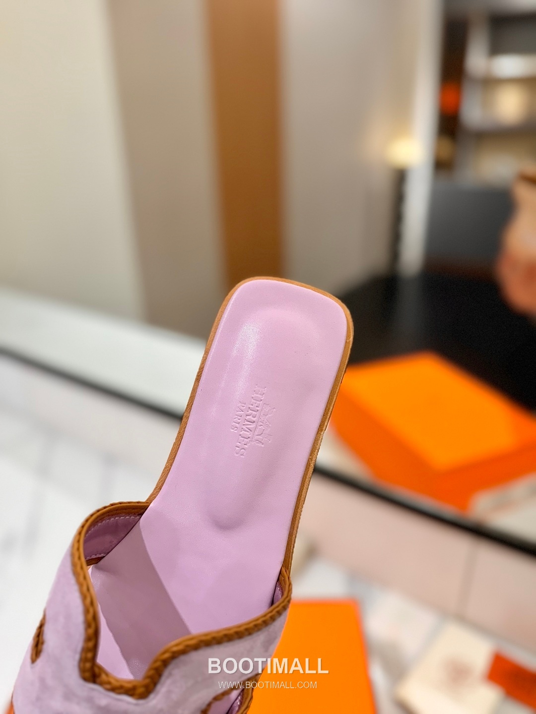 Hermes Classic Mule Sheepskin, Mixed Sheepskin Lining Brown 에르메스 클래식 뮬 양가죽, 혼합 양가죽 안감 브라운 8