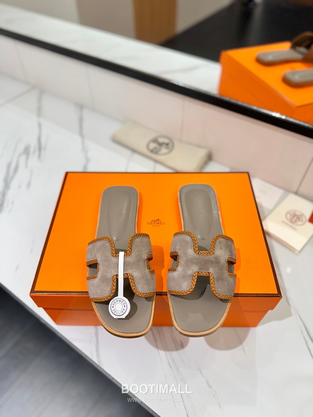 Hermes Classic Mule Sheepskin, Mixed Sheepskin Lining Brown 에르메스 클래식 뮬 양가죽, 혼합 양가죽 안감 브라운 3