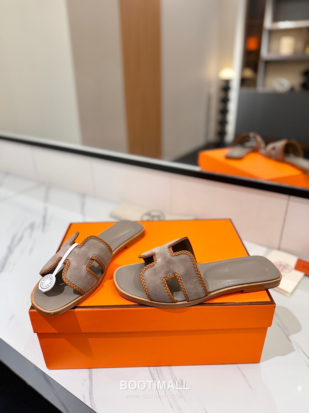 Hermes Classic Mule Sheepskin, Mixed Sheepskin Lining Brown 에르메스 클래식 뮬 양가죽, 혼합 양가죽 안감 브라운 5