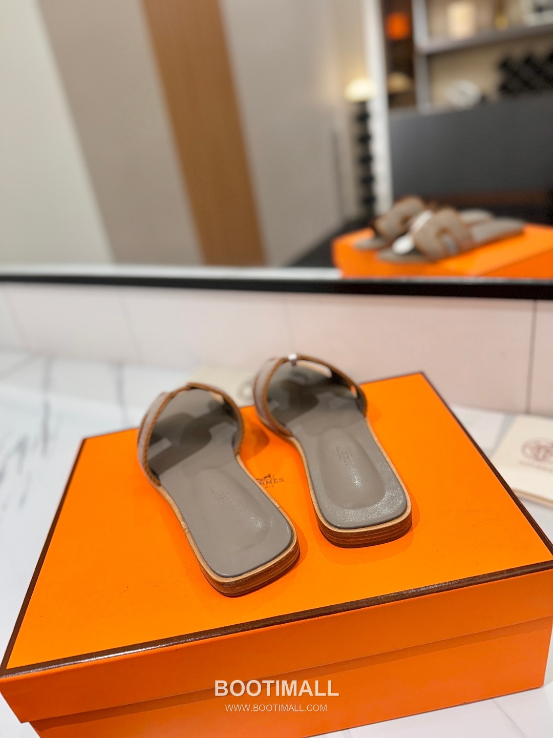 Hermes Classic Mule Sheepskin, Mixed Sheepskin Lining Brown 에르메스 클래식 뮬 양가죽, 혼합 양가죽 안감 브라운 8