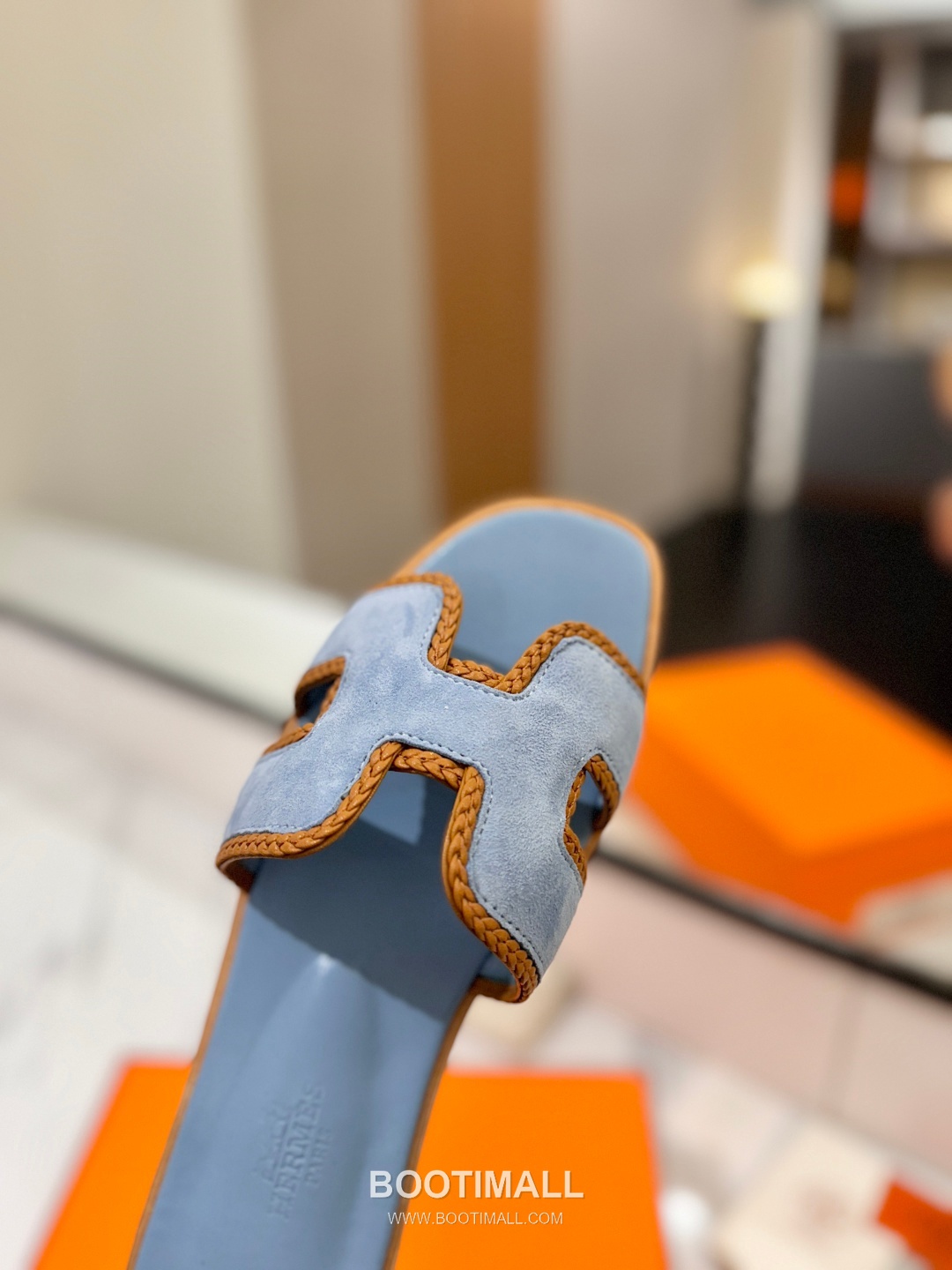 Hermes Classic Mule Sheepskin, Mixed Sheepskin Lining Brown 에르메스 클래식 뮬 양가죽, 혼합 양가죽 안감 브라운 7