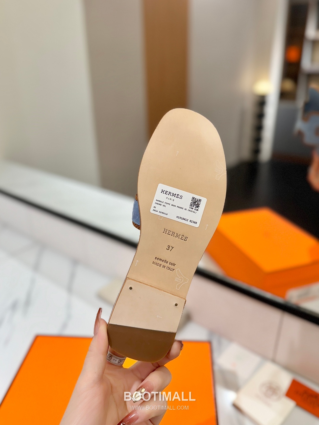 Hermes Classic Mule Sheepskin, Mixed Sheepskin Lining Brown 에르메스 클래식 뮬 양가죽, 혼합 양가죽 안감 브라운 9