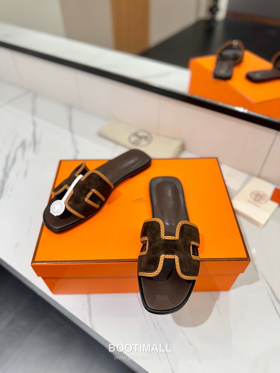 Hermes Classic Mule Sheepskin, Mixed Sheepskin Lining Brown 에르메스 클래식 뮬 양가죽, 혼합 양가죽 안감 브라운 5