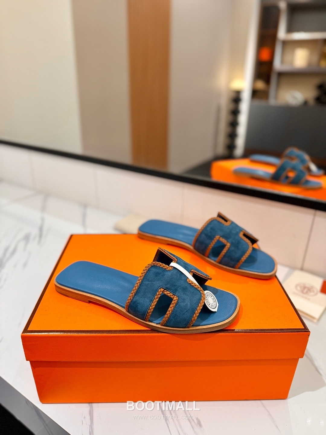 Hermes Classic Mule Sheepskin, Mixed Sheepskin Lining Brown 에르메스 클래식 뮬 양가죽, 혼합 양가죽 안감 브라운 1