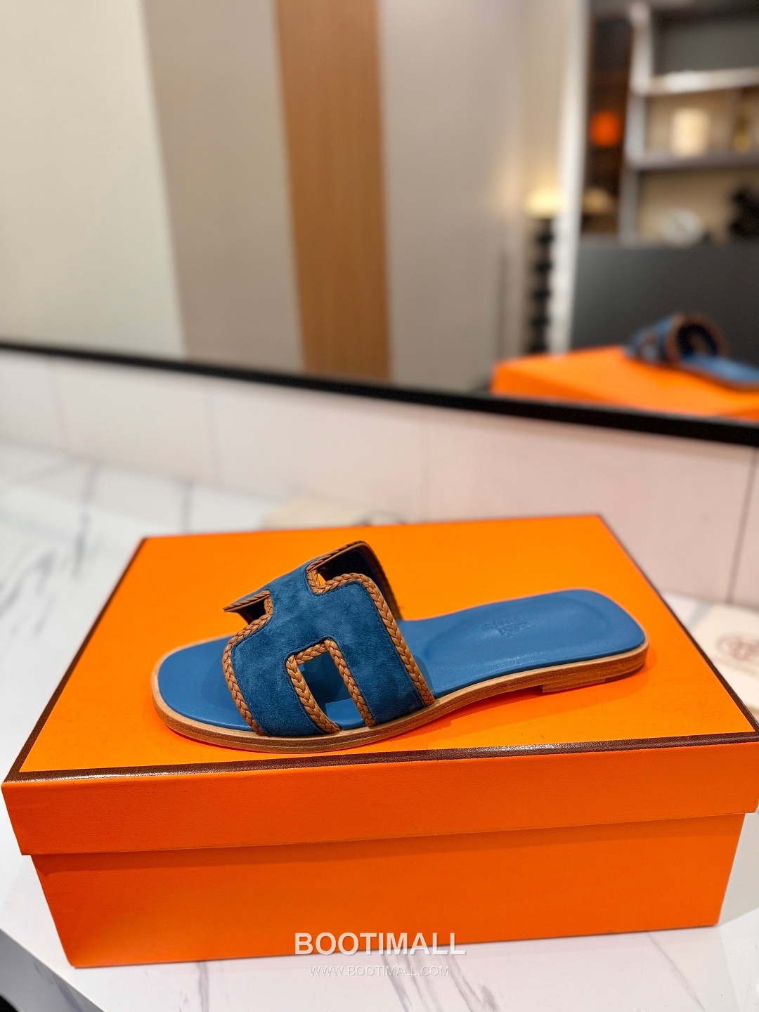 Hermes Classic Mule Sheepskin, Mixed Sheepskin Lining Brown 에르메스 클래식 뮬 양가죽, 혼합 양가죽 안감 브라운 4