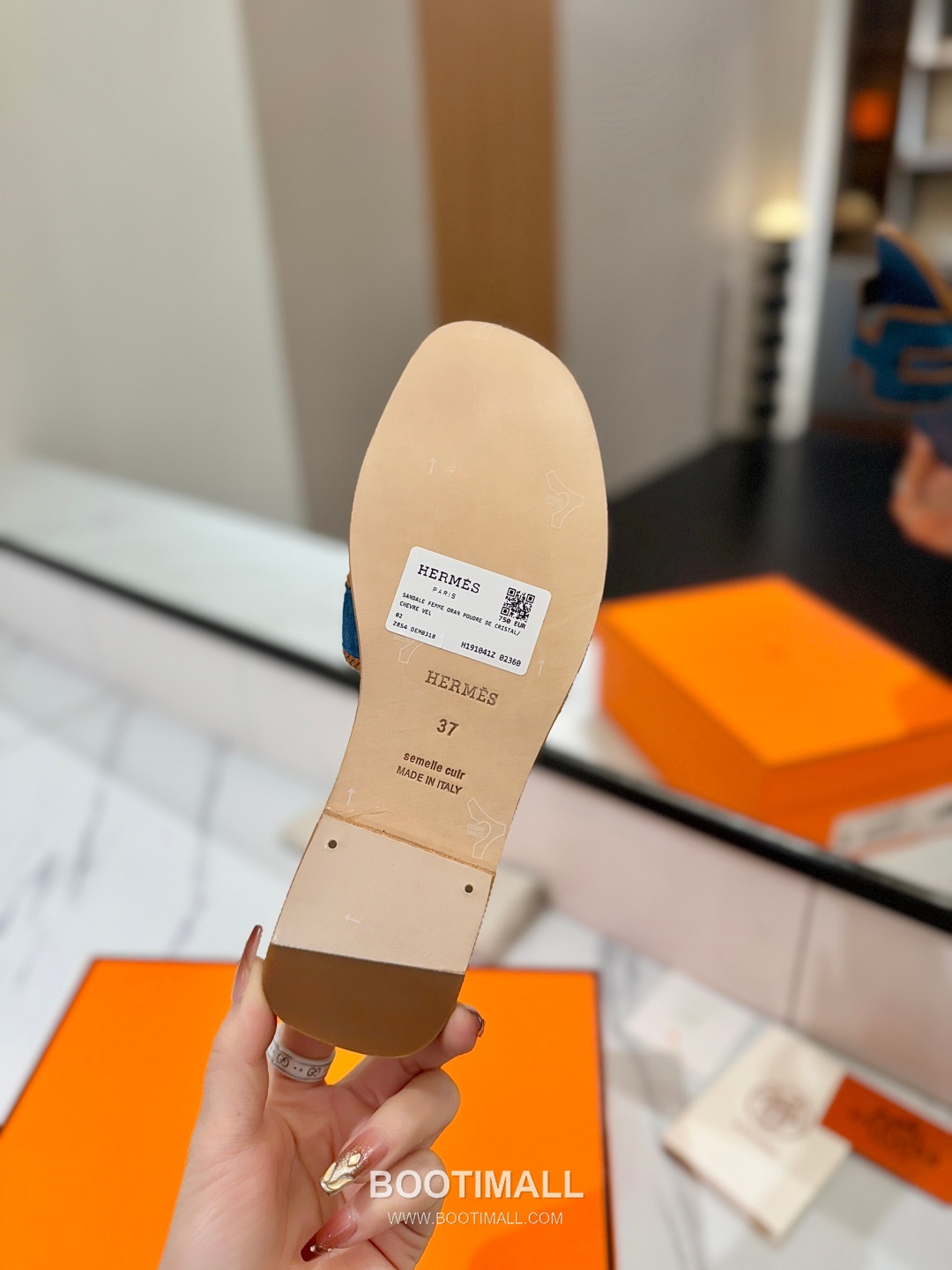 Hermes Classic Mule Sheepskin, Mixed Sheepskin Lining Brown 에르메스 클래식 뮬 양가죽, 혼합 양가죽 안감 브라운 9