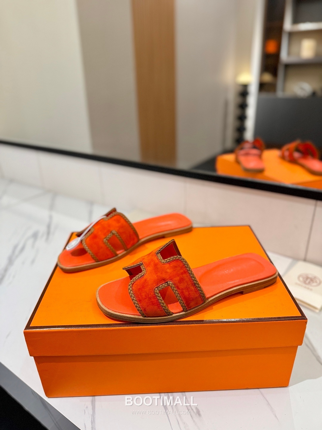 Hermes Classic Mule Sheepskin, Mixed Sheepskin Lining Brown 에르메스 클래식 뮬 양가죽, 혼합 양가죽 안감 브라운 2