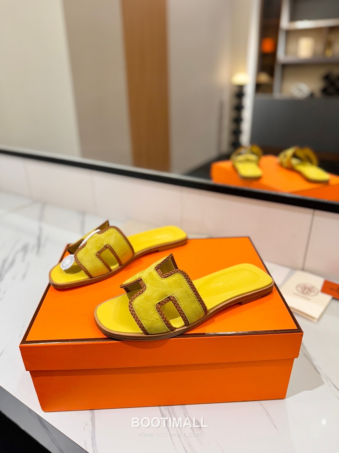 Hermes Classic Mule Sheepskin, Mixed Sheepskin Lining Brown 에르메스 클래식 뮬 양가죽, 혼합 양가죽 안감 브라운 2