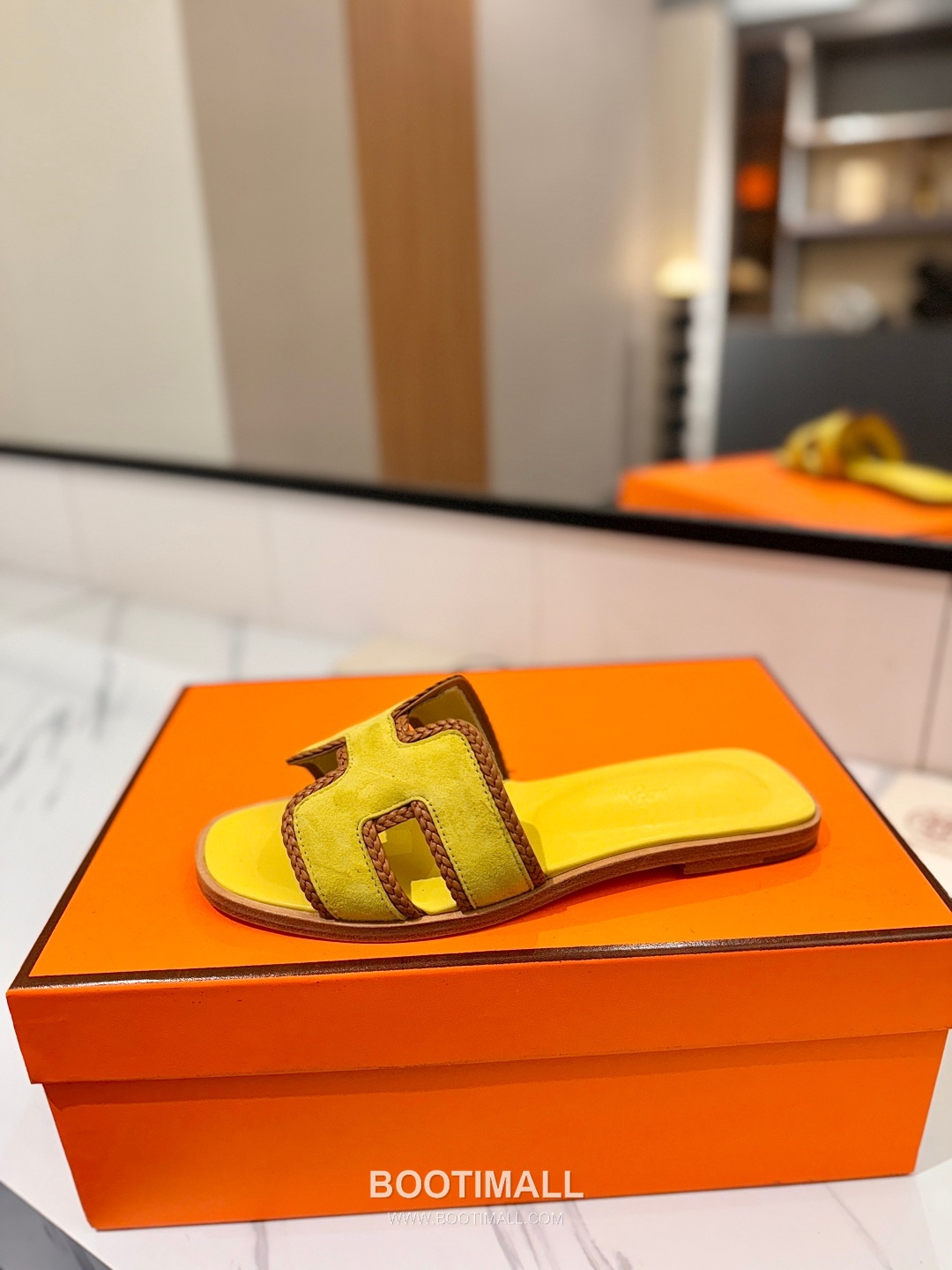 Hermes Classic Mule Sheepskin, Mixed Sheepskin Lining Brown 에르메스 클래식 뮬 양가죽, 혼합 양가죽 안감 브라운 4