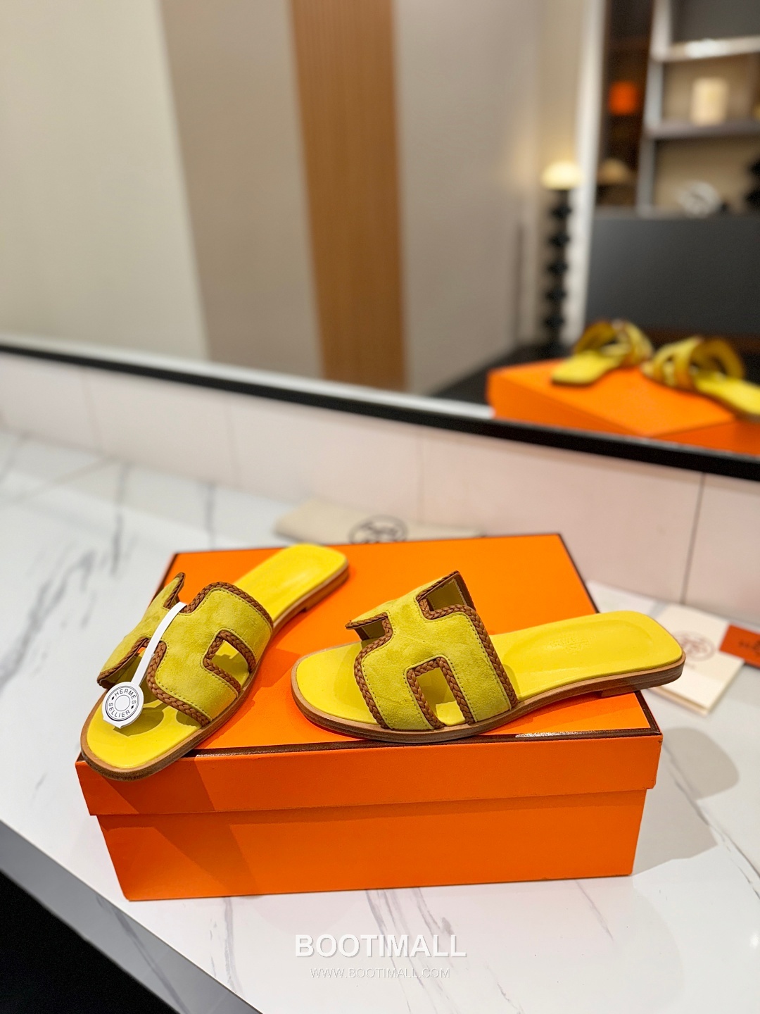 Hermes Classic Mule Sheepskin, Mixed Sheepskin Lining Brown 에르메스 클래식 뮬 양가죽, 혼합 양가죽 안감 브라운 6