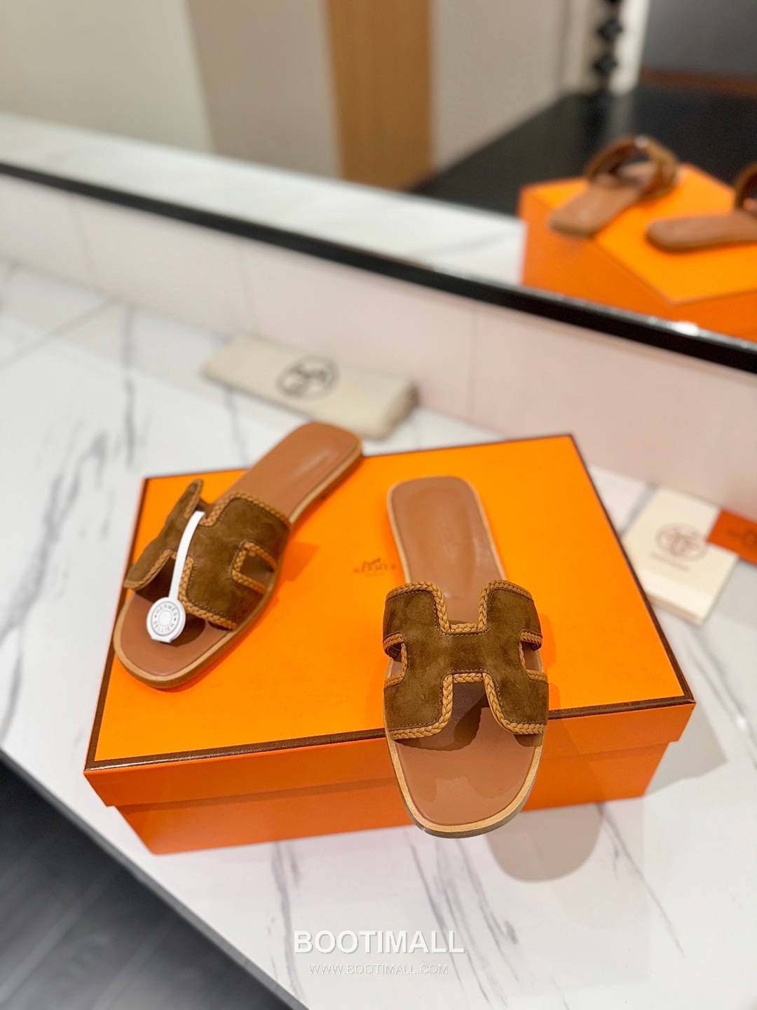 Hermes Classic Mule Sheepskin, Mixed Sheepskin Lining Brown 에르메스 클래식 뮬 양가죽, 혼합 양가죽 안감 브라운 5