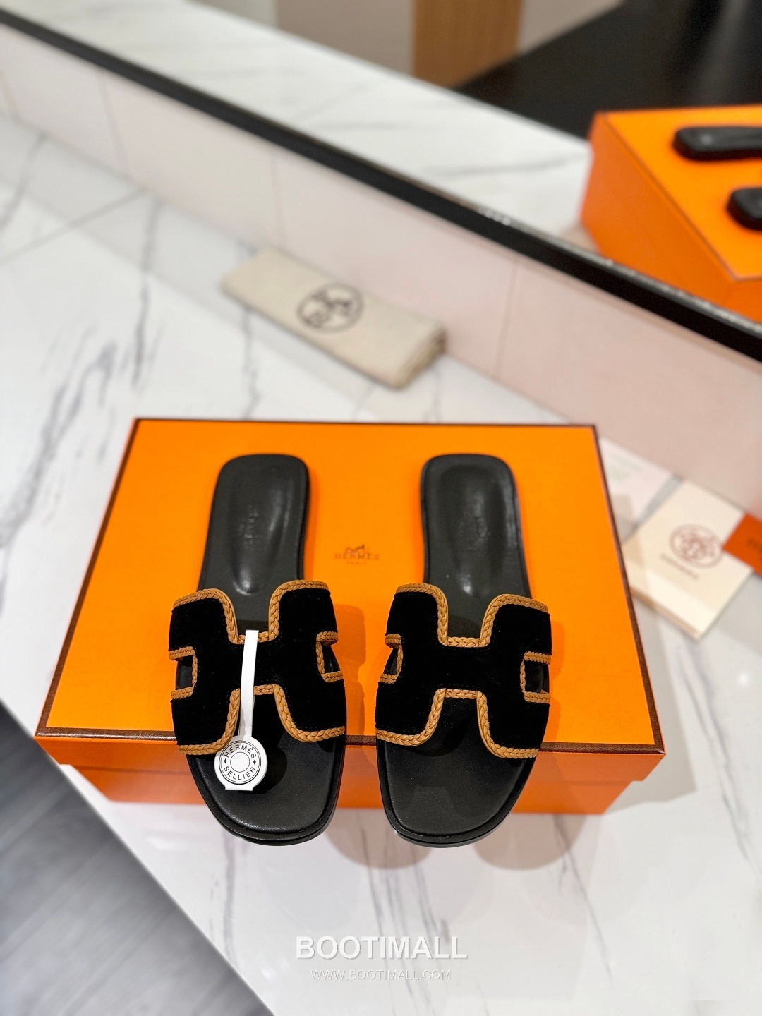 Hermes Classic Mule Sheepskin, Mixed Sheepskin Lining Brown 에르메스 클래식 뮬 양가죽, 혼합 양가죽 안감 브라운 3