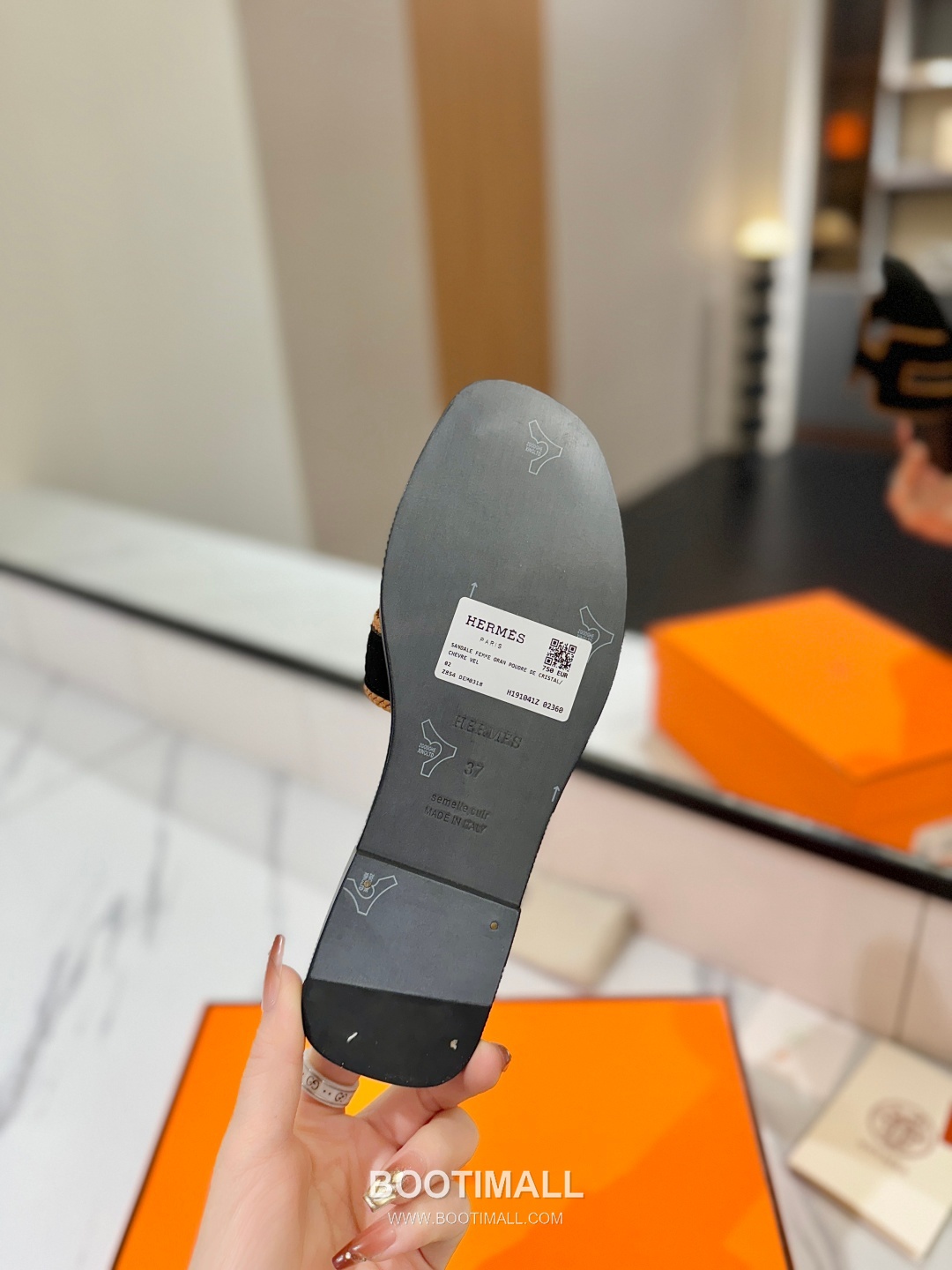 Hermes Classic Mule Sheepskin, Mixed Sheepskin Lining Brown 에르메스 클래식 뮬 양가죽, 혼합 양가죽 안감 브라운 9