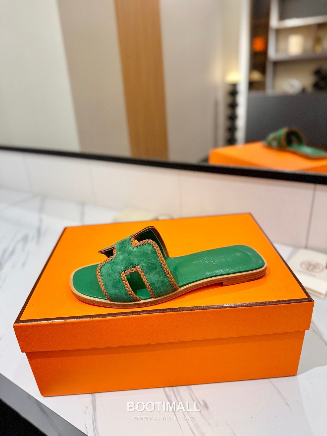 Hermes Classic Mule Sheepskin, Mixed Sheepskin Lining Brown 에르메스 클래식 뮬 양가죽, 혼합 양가죽 안감 브라운 4