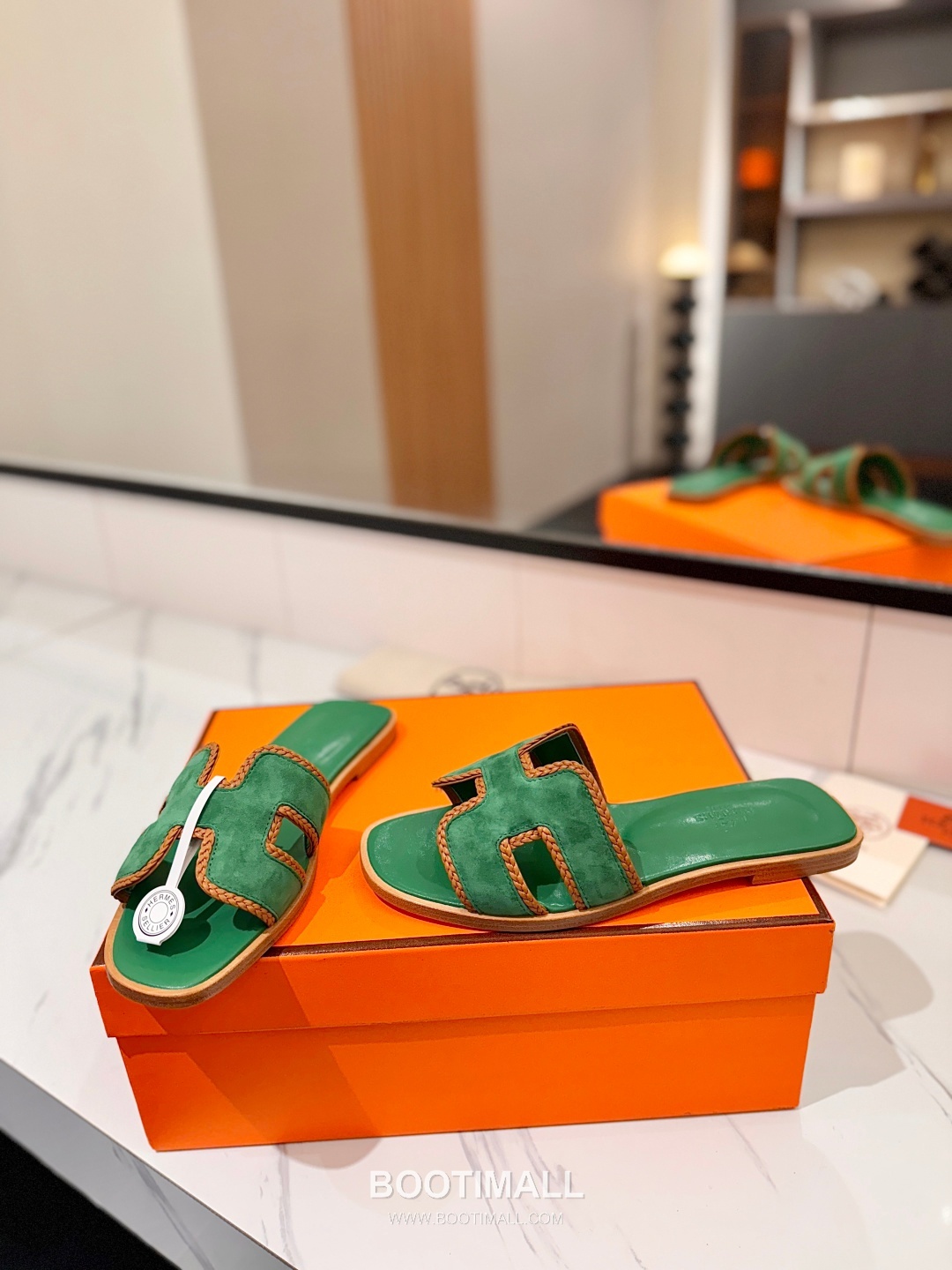 Hermes Classic Mule Sheepskin, Mixed Sheepskin Lining Brown 에르메스 클래식 뮬 양가죽, 혼합 양가죽 안감 브라운 6