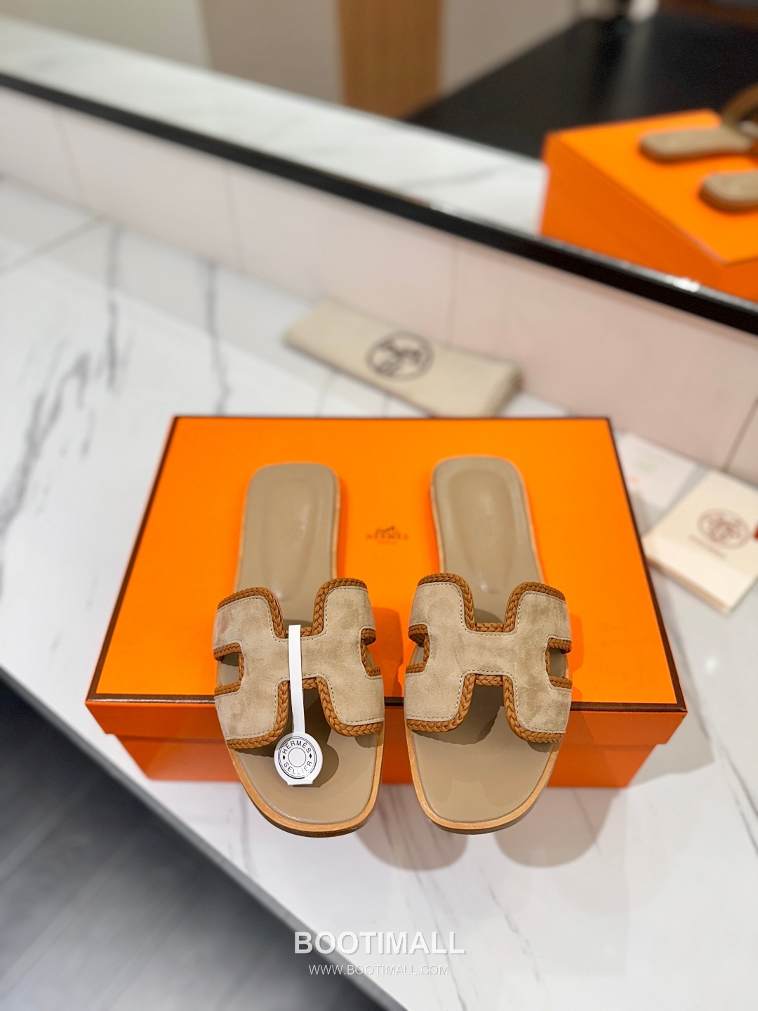 Hermes Classic Mule Sheepskin, Mixed Sheepskin Lining Brown 에르메스 클래식 뮬 양가죽, 혼합 양가죽 안감 브라운 3