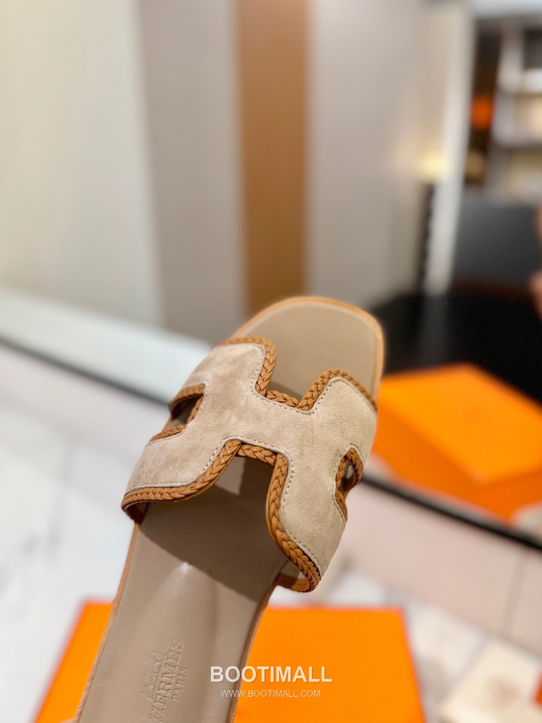 Hermes Classic Mule Sheepskin, Mixed Sheepskin Lining Brown 에르메스 클래식 뮬 양가죽, 혼합 양가죽 안감 브라운 7