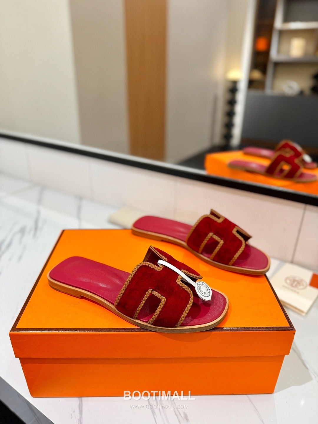 Hermes Classic Mule Sheepskin, Mixed Sheepskin Lining Brown 에르메스 클래식 뮬 양가죽, 혼합 양가죽 안감 브라운 1