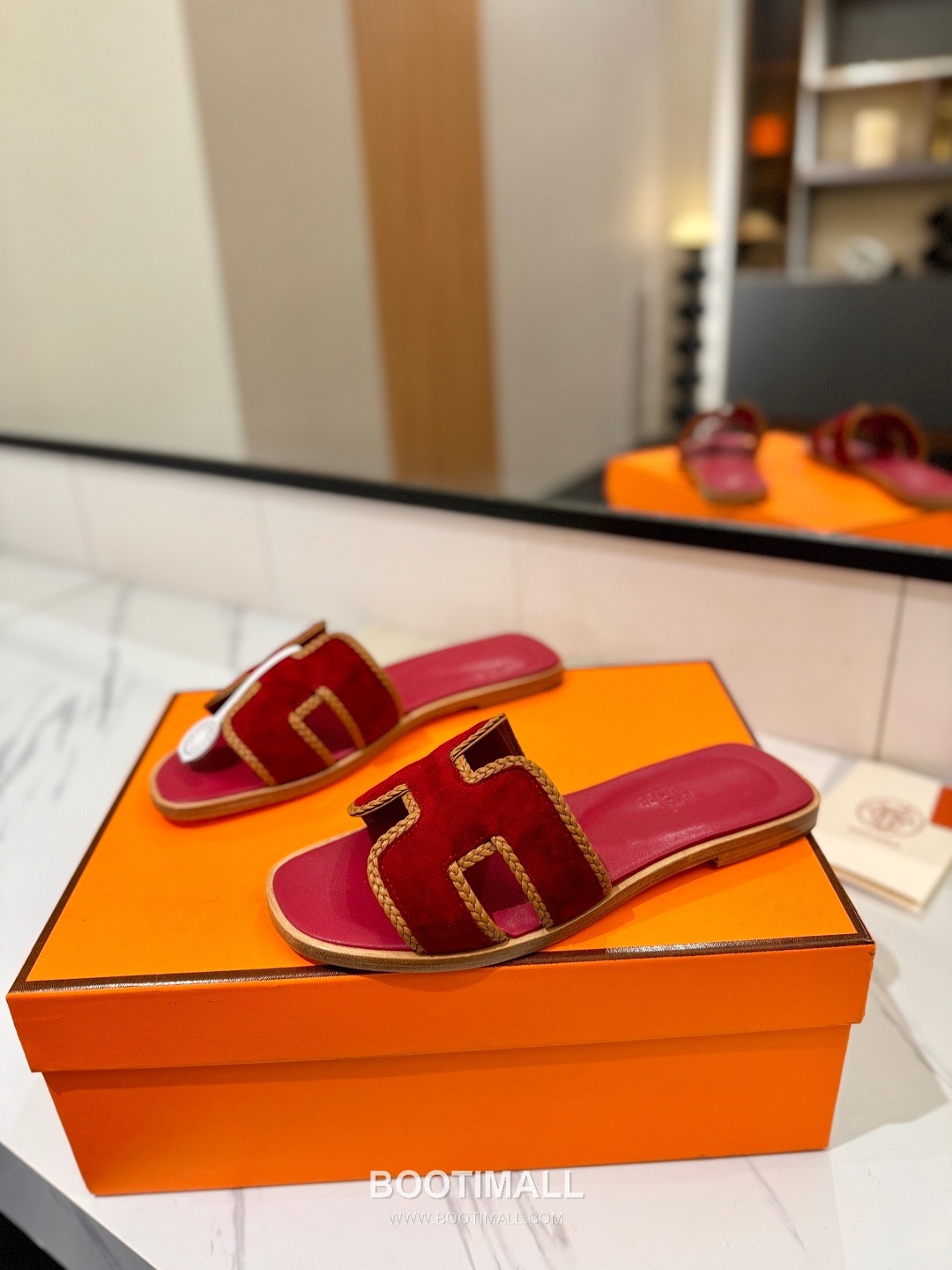 Hermes Classic Mule Sheepskin, Mixed Sheepskin Lining Brown 에르메스 클래식 뮬 양가죽, 혼합 양가죽 안감 브라운 2