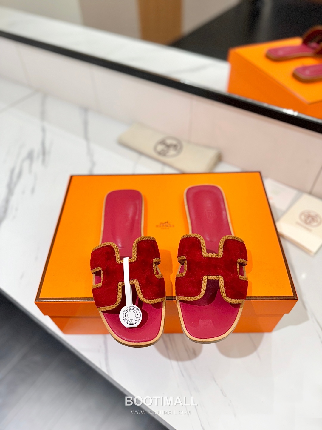 Hermes Classic Mule Sheepskin, Mixed Sheepskin Lining Brown 에르메스 클래식 뮬 양가죽, 혼합 양가죽 안감 브라운 3