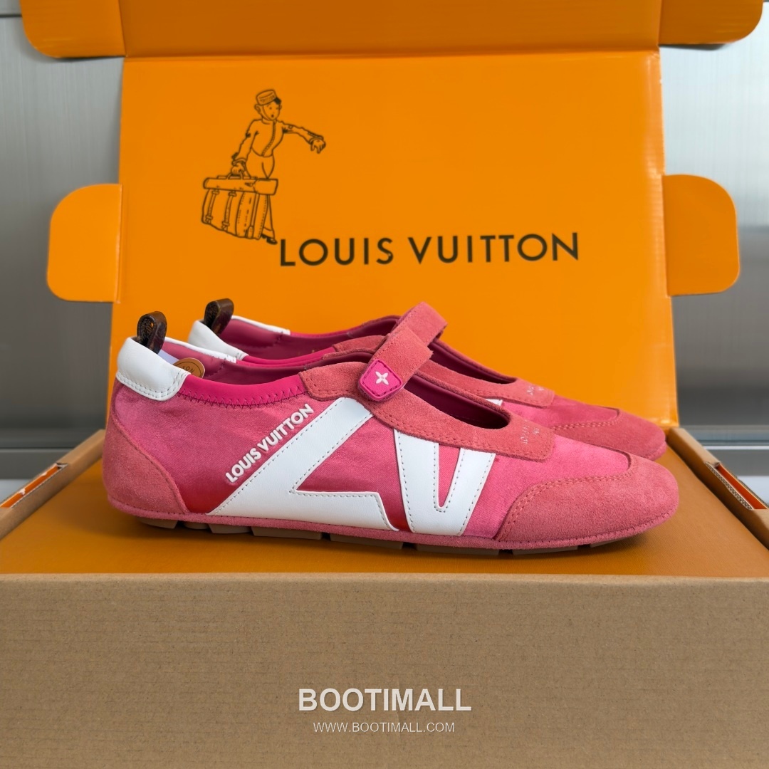 Louis Vuitton Sneakerina Ballet Sneaker Suede Calfskin Leather Brown Sneakers 루이비통 스니케리나 발레 스니커즈 스웨이드 송아지 가죽 브라운 1