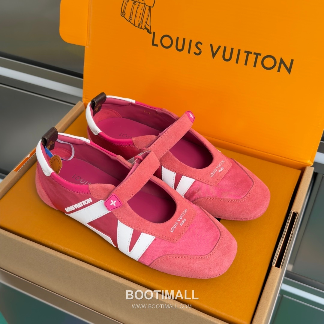 Louis Vuitton Sneakerina Ballet Sneaker Suede Calfskin Leather Brown Sneakers 루이비통 스니케리나 발레 스니커즈 스웨이드 송아지 가죽 브라운 3