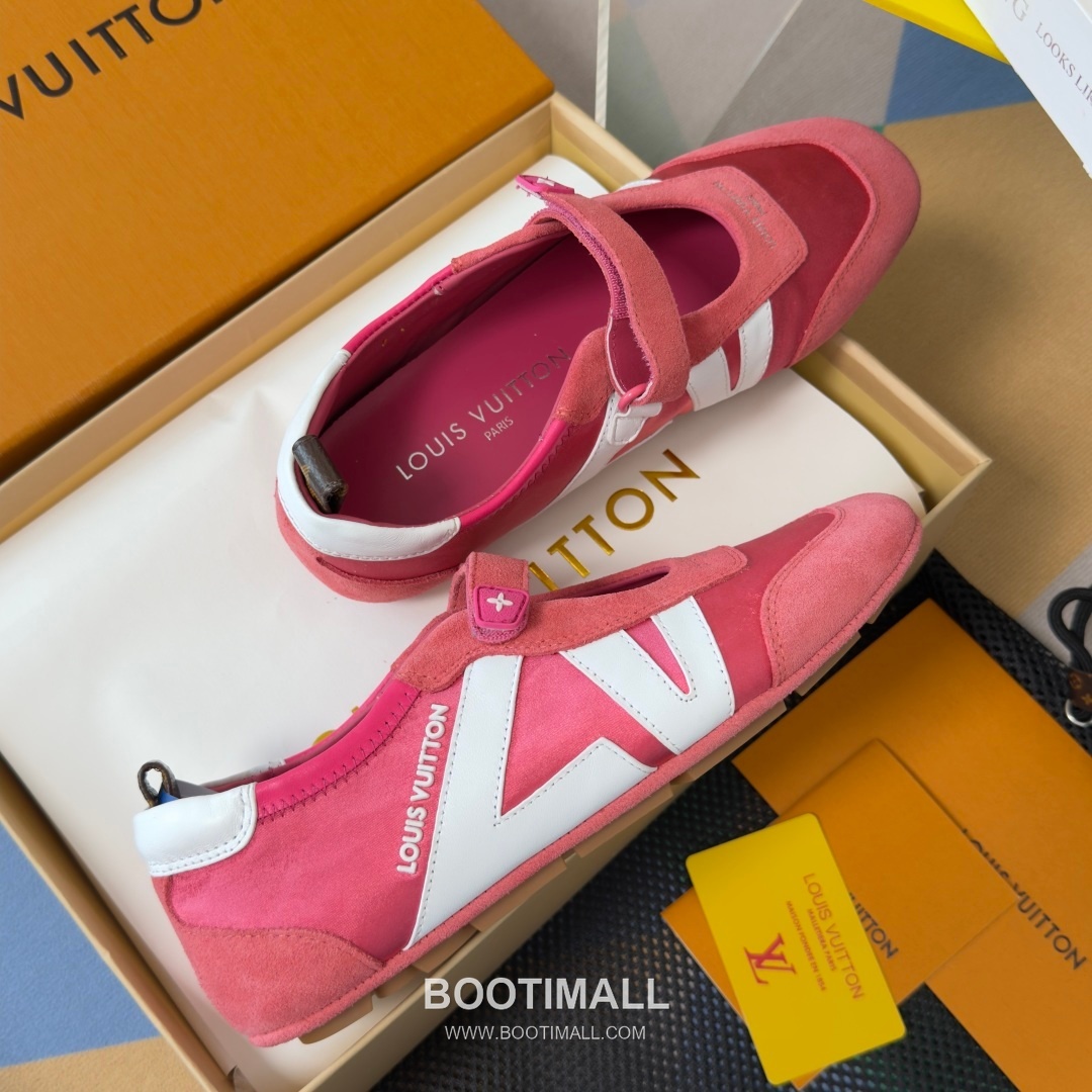 Louis Vuitton Sneakerina Ballet Sneaker Suede Calfskin Leather Brown Sneakers 루이비통 스니케리나 발레 스니커즈 스웨이드 송아지 가죽 브라운 4