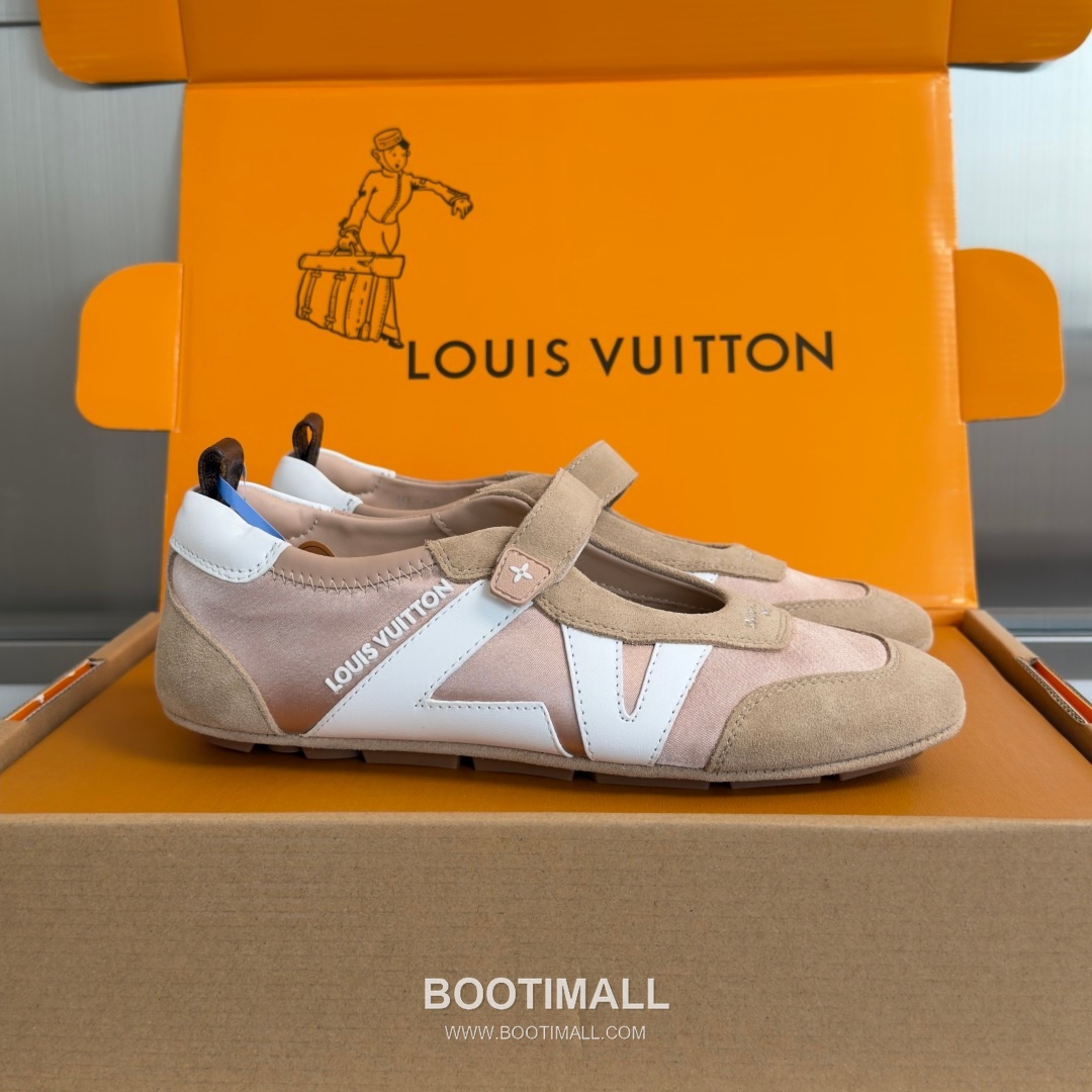 Louis Vuitton Sneakerina Ballet Sneaker Suede Calfskin Leather Brown Sneakers 루이비통 스니케리나 발레 스니커즈 스웨이드 송아지 가죽 브라운 1