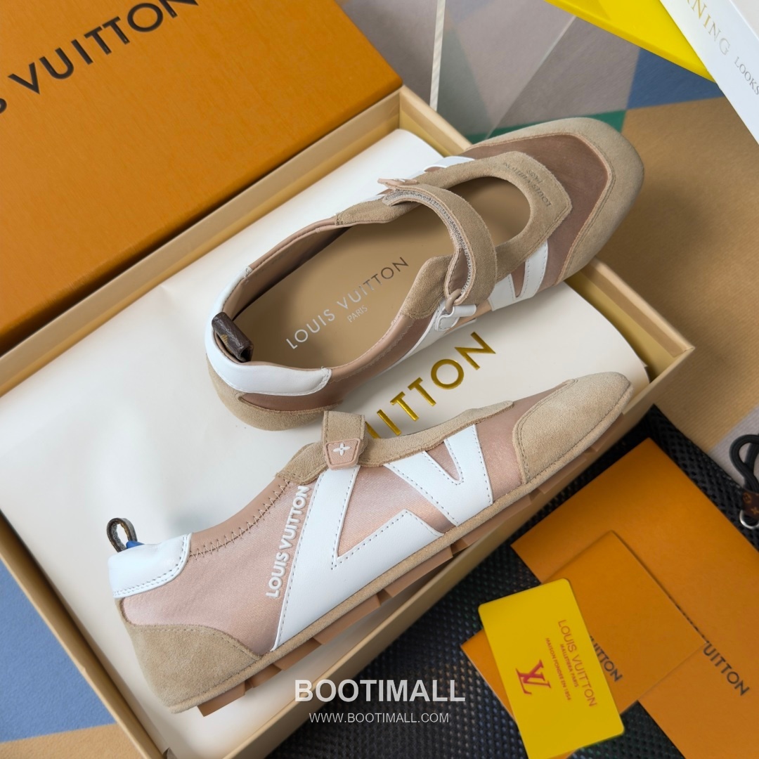 Louis Vuitton Sneakerina Ballet Sneaker Suede Calfskin Leather Brown Sneakers 루이비통 스니케리나 발레 스니커즈 스웨이드 송아지 가죽 브라운 4