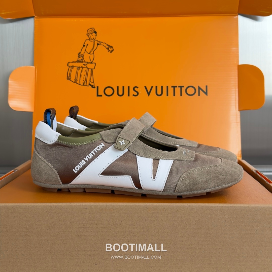 Louis Vuitton Sneakerina Ballet Sneaker Suede Calfskin Leather Brown Sneakers 루이비통 스니케리나 발레 스니커즈 스웨이드 송아지 가죽 브라운 1