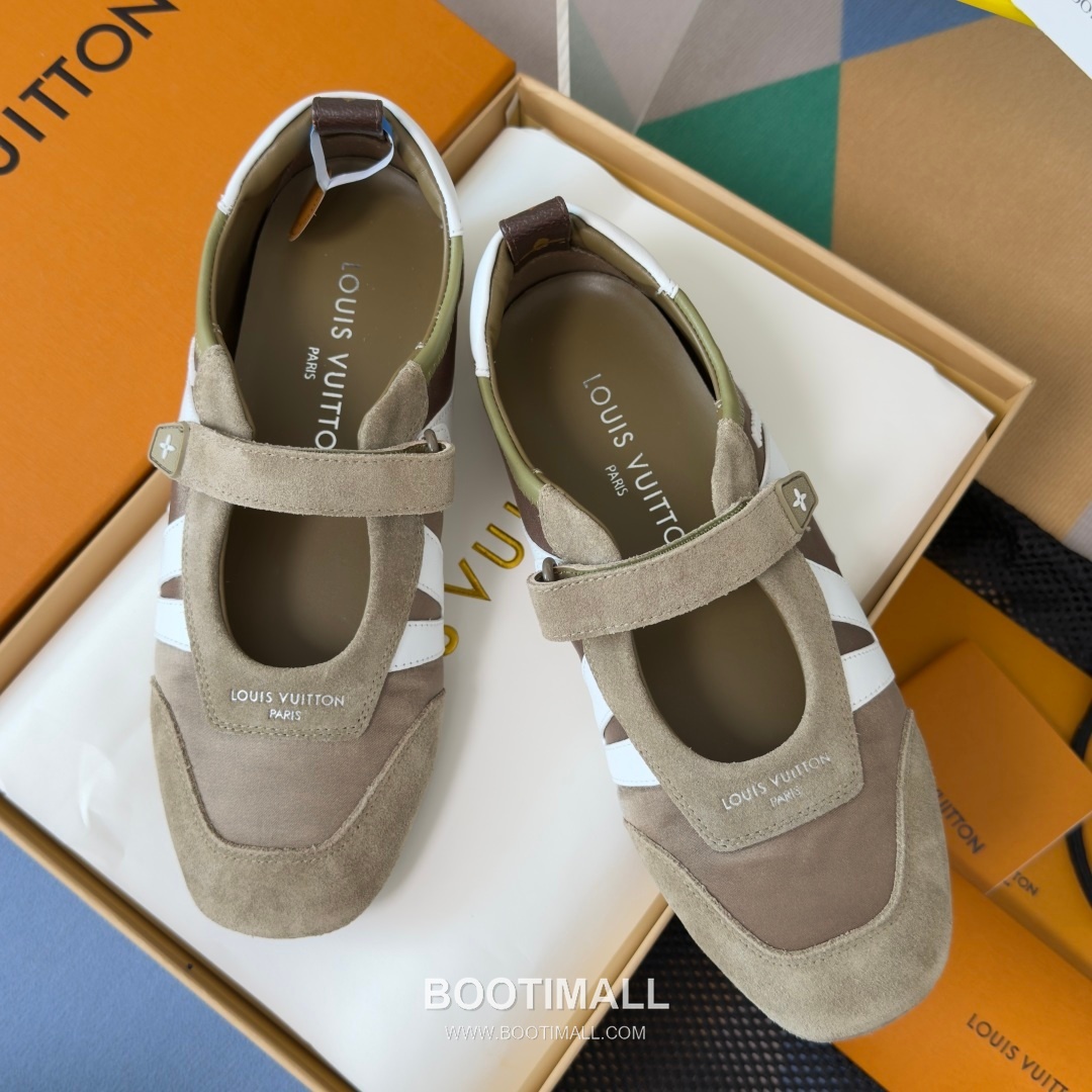 Louis Vuitton Sneakerina Ballet Sneaker Suede Calfskin Leather Brown Sneakers 루이비통 스니케리나 발레 스니커즈 스웨이드 송아지 가죽 브라운 5