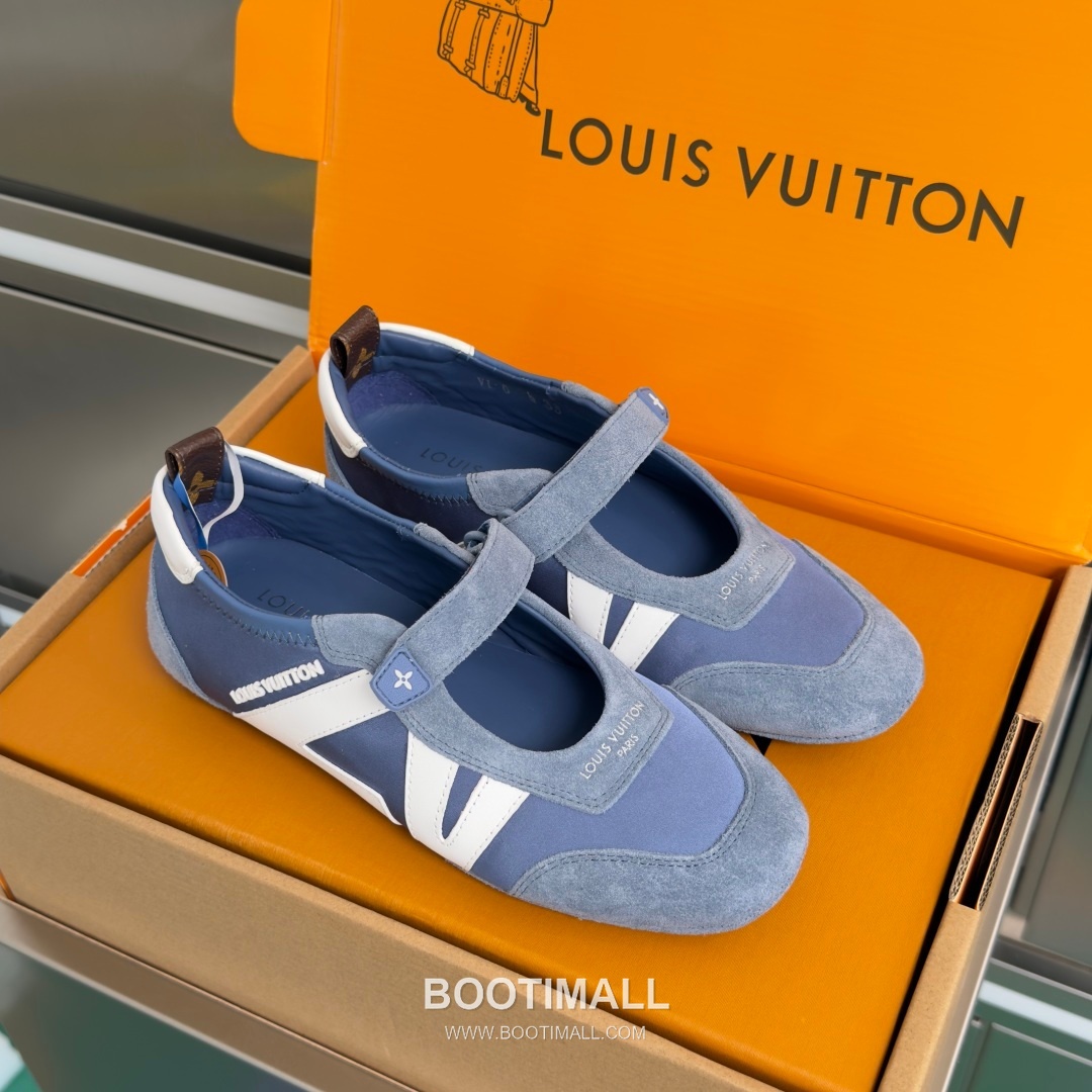 Louis Vuitton Sneakerina Ballet Sneaker Suede Calfskin Leather Brown Sneakers 루이비통 스니케리나 발레 스니커즈 스웨이드 송아지 가죽 브라운 3