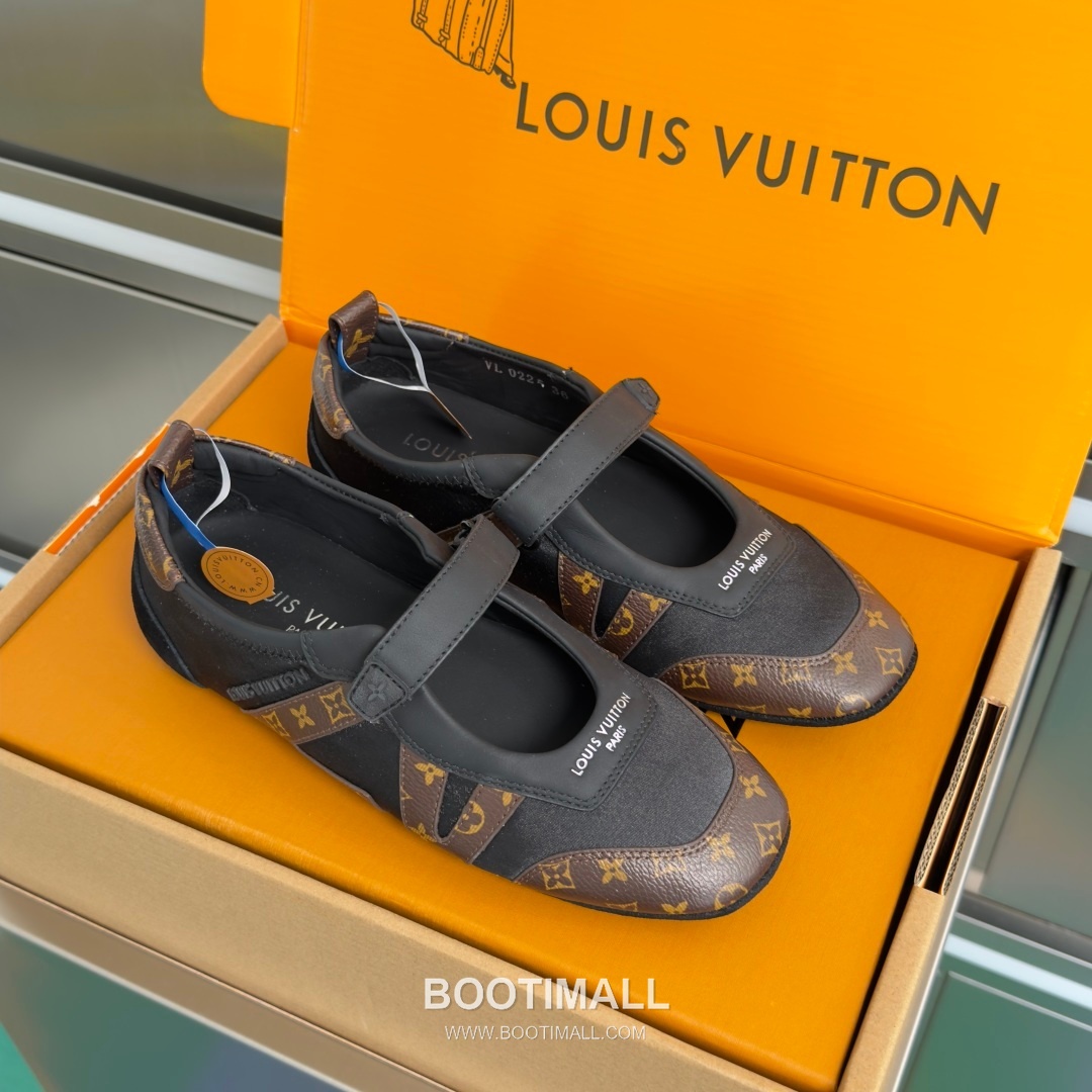 Louis Vuitton Sneakerina Ballet Sneaker Suede Calfskin Leather Brown Sneakers 루이비통 스니케리나 발레 스니커즈 스웨이드 송아지 가죽 브라운 3