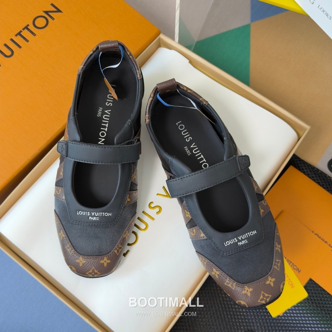 Louis Vuitton Sneakerina Ballet Sneaker Suede Calfskin Leather Brown Sneakers 루이비통 스니케리나 발레 스니커즈 스웨이드 송아지 가죽 브라운 5