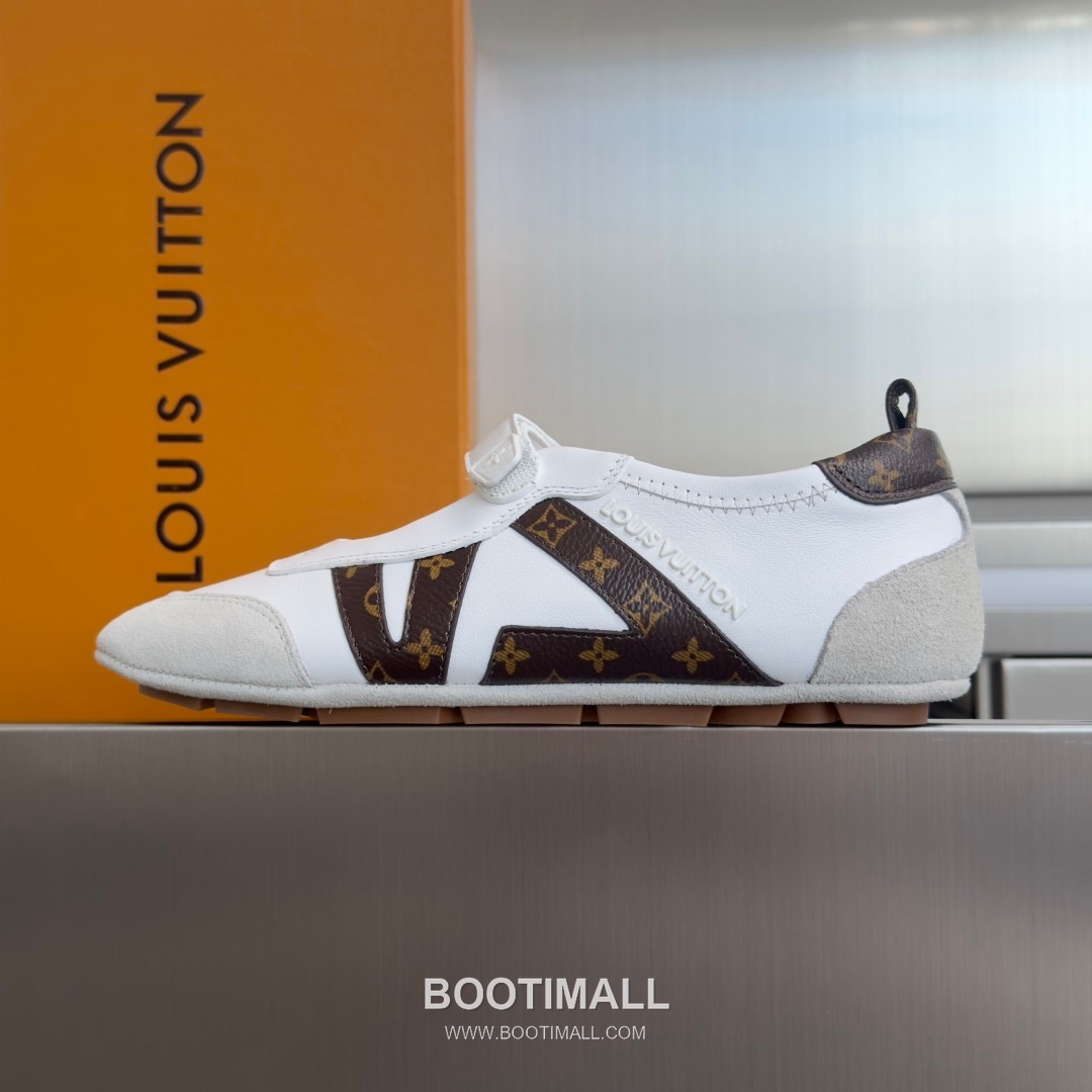 Louis Vuitton Sneakerina Ballet Sneaker Suede Calfskin Leather Brown Sneakers 루이비통 스니케리나 발레 스니커즈 스웨이드 송아지 가죽 브라운 2