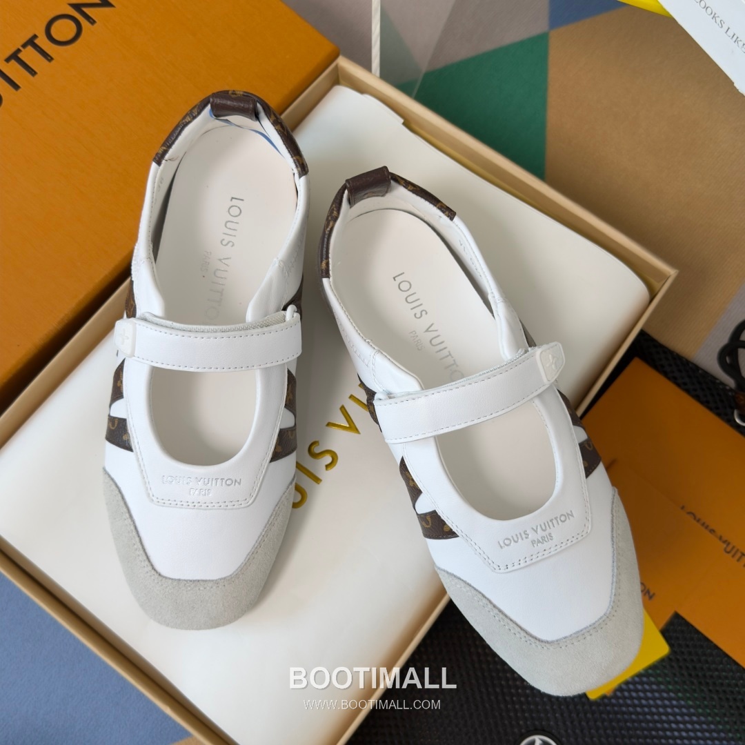 Louis Vuitton Sneakerina Ballet Sneaker Suede Calfskin Leather Brown Sneakers 루이비통 스니케리나 발레 스니커즈 스웨이드 송아지 가죽 브라운 5