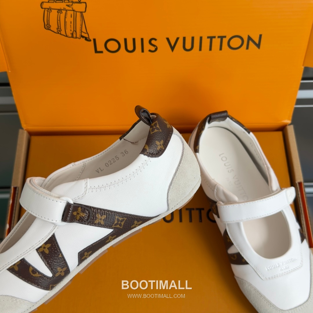 Louis Vuitton Sneakerina Ballet Sneaker Suede Calfskin Leather Brown Sneakers 루이비통 스니케리나 발레 스니커즈 스웨이드 송아지 가죽 브라운 7