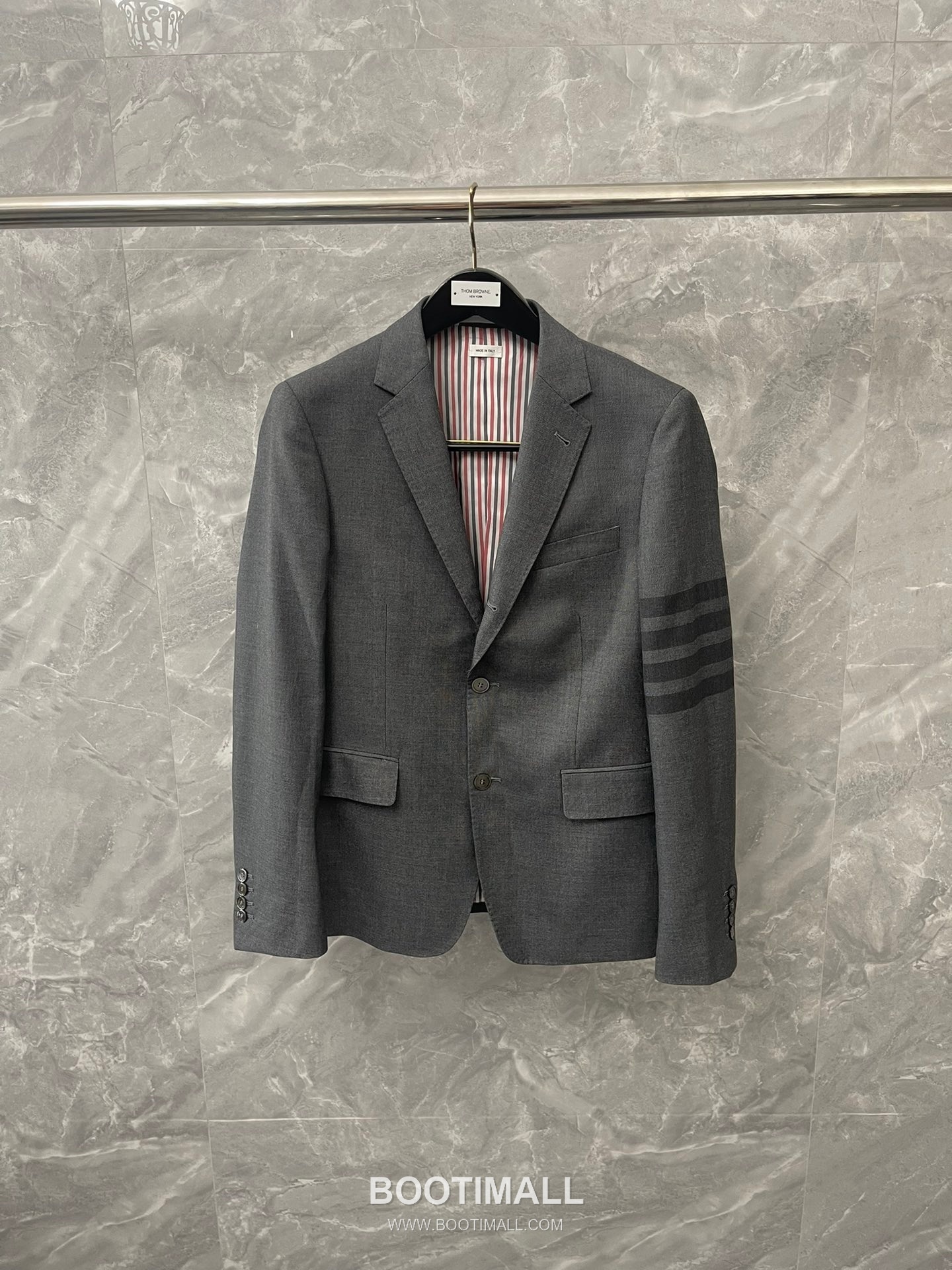 Thom Browne Grey Stripe Blazer Wool Grey 톰브라운 그레이 스트라이프 블레이저 울 그레이 1, 2, 3, 4 1