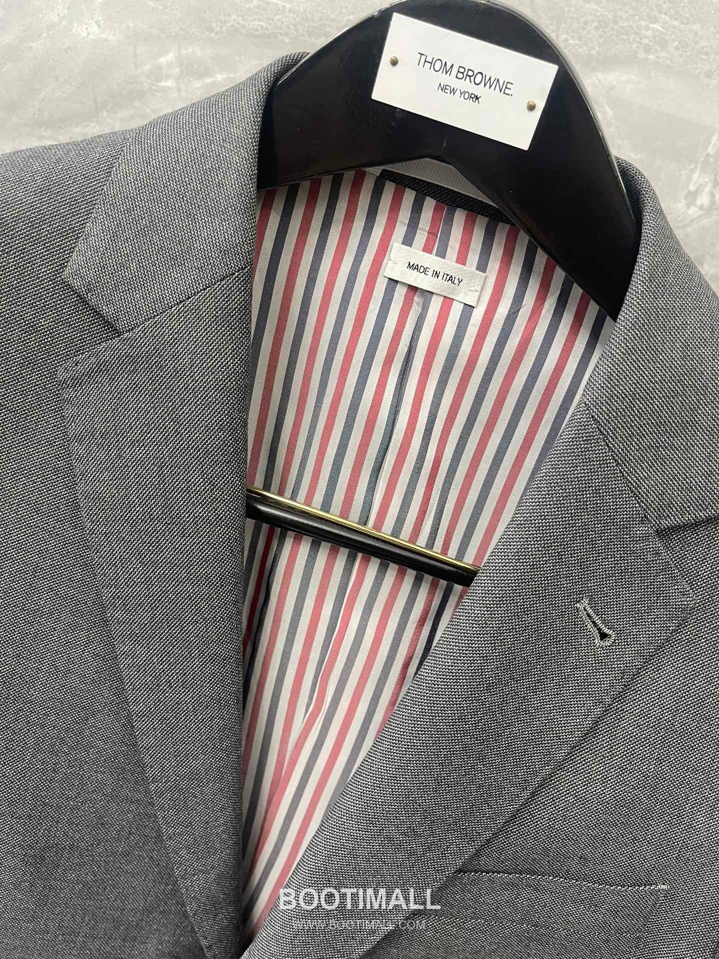 Thom Browne Grey Stripe Blazer Wool Grey 톰브라운 그레이 스트라이프 블레이저 울 그레이 1, 2, 3, 4 2