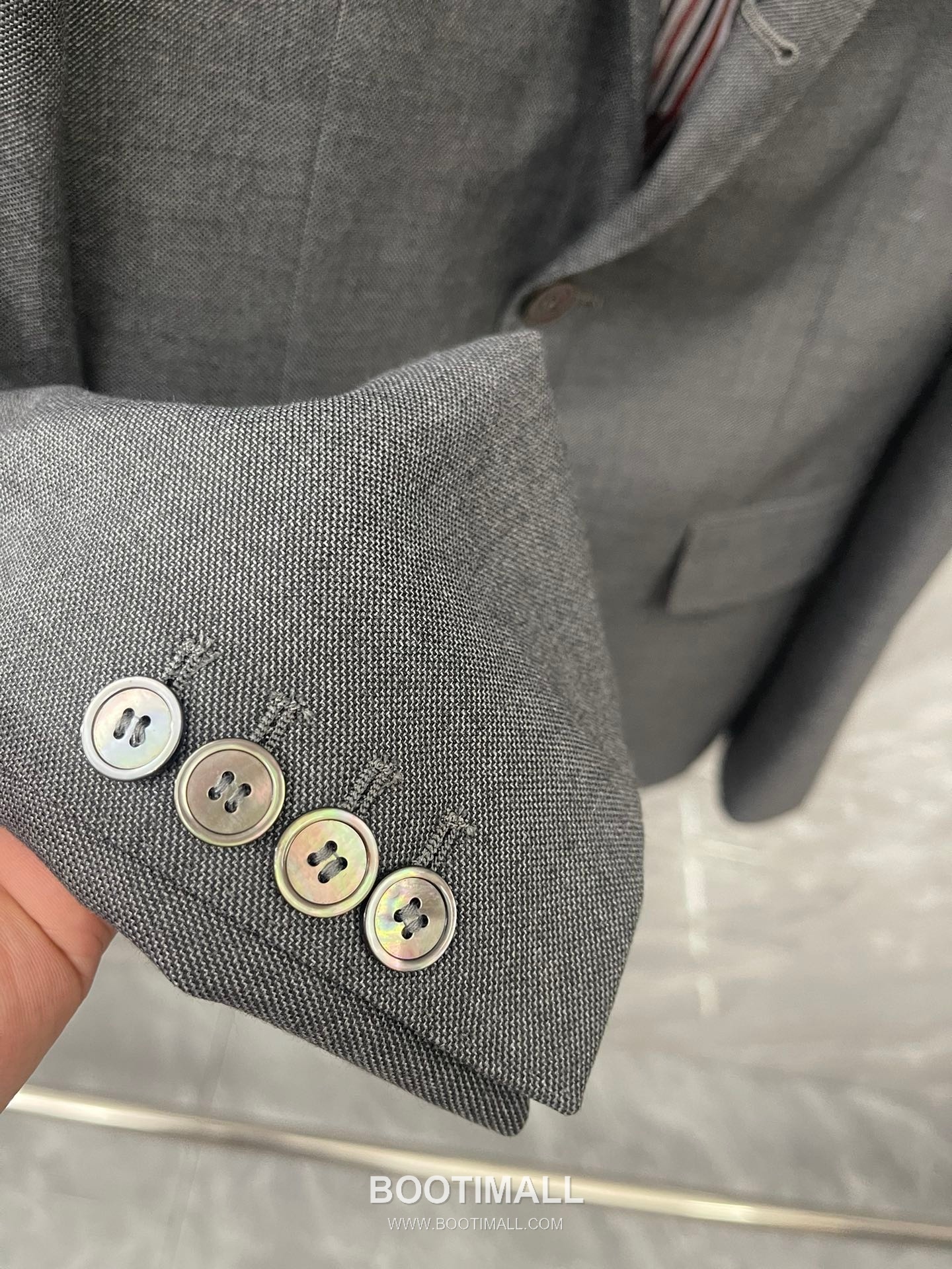 Thom Browne Grey Stripe Blazer Wool Grey 톰브라운 그레이 스트라이프 블레이저 울 그레이 1, 2, 3, 4 6